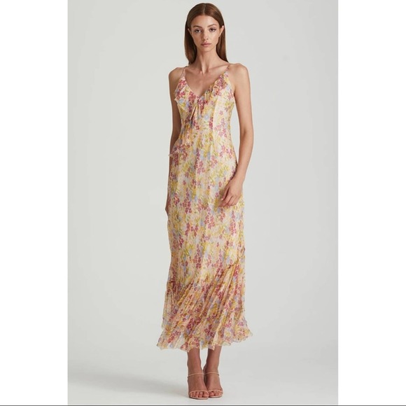NEW Free People x We Are Kindred Grace Bias Dress in Ditsy - Picture 14 of 16